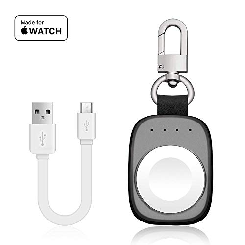 FLAGPOWER Portable Charger for Apple Watch, [MFi Certified] Pocket Sized Travel Wireless Charger