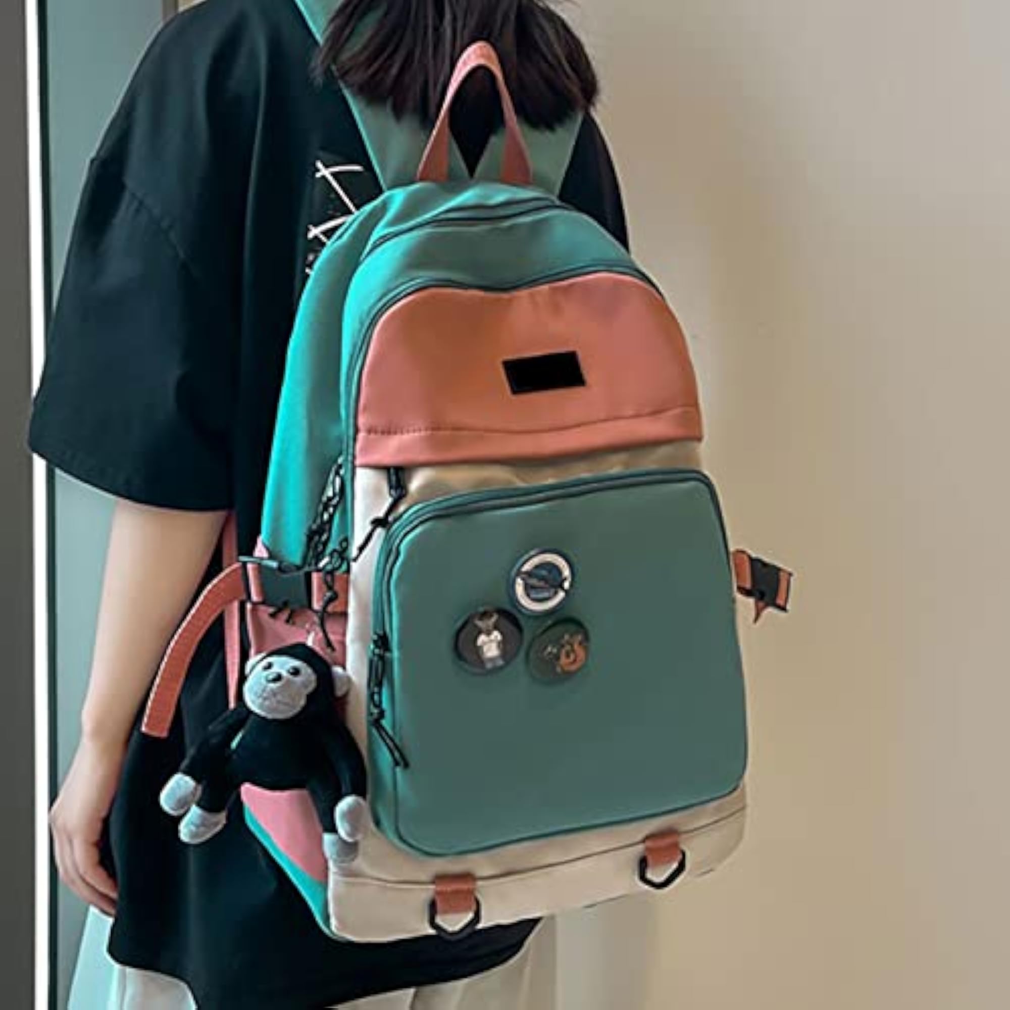Women's Large Capacity Waterproof Multi-pocket Backpack, Urban Travel
