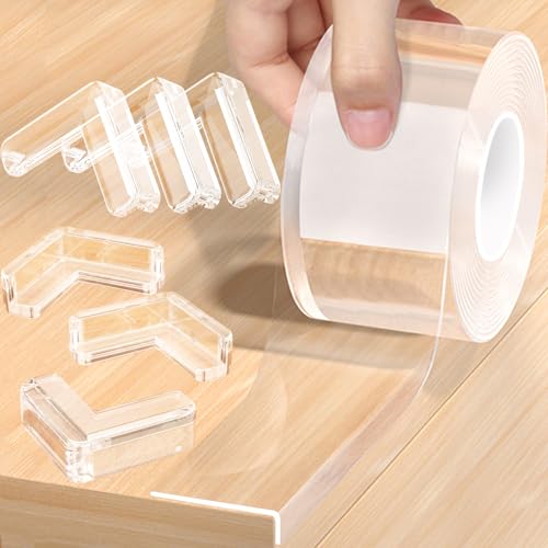 Clear Edge Protector Strip,Corner Protectors with 6 Furniture Corner Guards