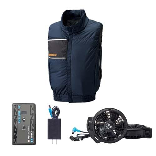 [�A�^�b�N�x�[�X] �󒲃E�F�A �`�^���x�X�g��24V�o�b�e���[�ƃt���b�g�t�@���Z�b�g 8700+RD9691NJ+RD9620PH S�`7L �T���G�X �󒲕��_�� �傫���T�C�Y(�l�C�r�[ 3L)