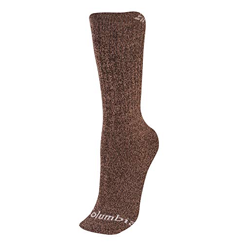 Columbia Mens Wool Thermal Crew Welt Logo Full Cushion Socks, 2-Pack Lifestyle-Socks, Charcoal, 10-13 Us #TOP20