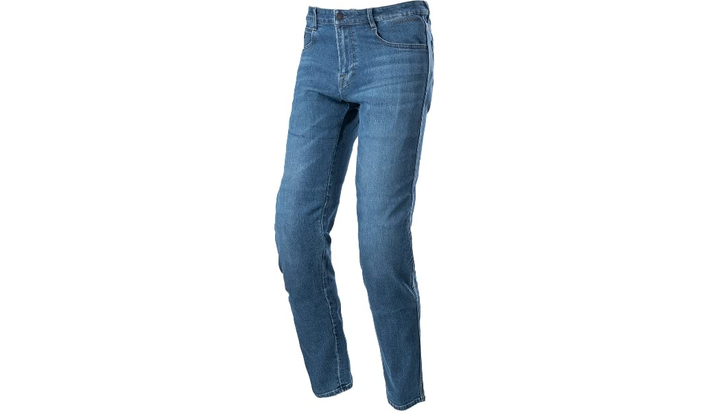 Alpinestars Radon Relaxed Fit Denim Motorcycle Pants - 32 - Rinse Blue, Blue