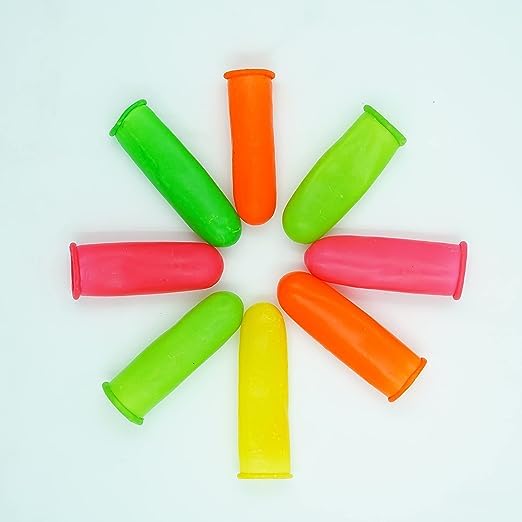 Rubber Finger caps for Cutting Vegetables MultiColour Finger Guard