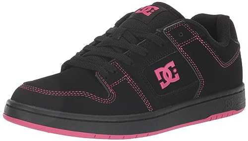 DC Women's Manteca 4 Low Skate Shoe, Battleship/Crazy Pink, 9
