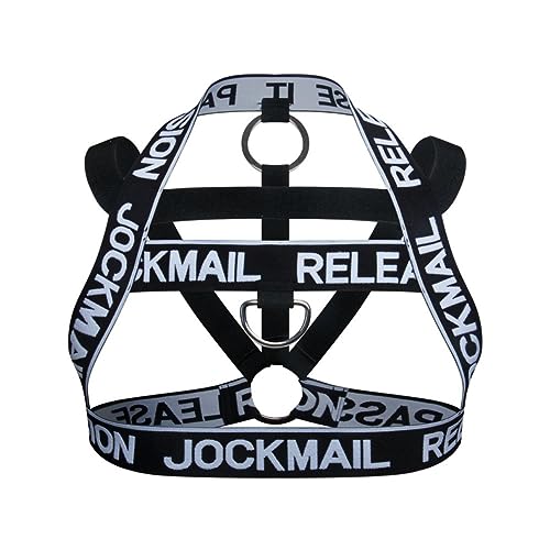 JOCKMAIL Men's Fitness Harness Shoulder Strap Chest Muscle Neck Waist Belt Club Party Hollow Out Body Chest Athletic Harness - Main Image