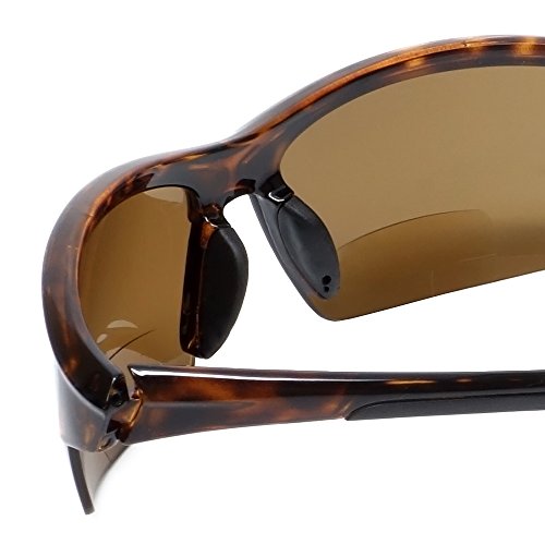 Grand Banks 472BF Polarized Bi-Focal Sport Reading Sunglasses in Tortoise +2.504