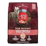 Purina ONE Natural High Protein Dry Dog Food Dry True Instinct with Real Beef...