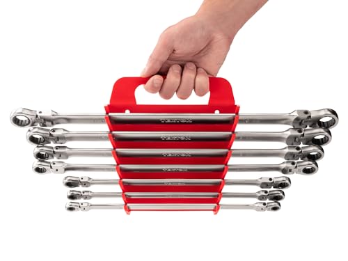 Clé à cliquet inclinable TEKTON 12 pans pour écrous difficiles
