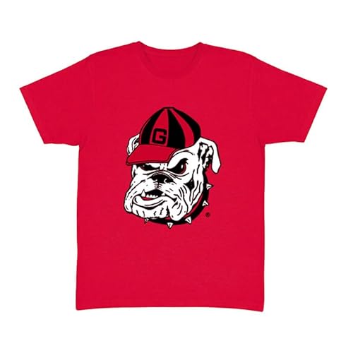 Two Feet Ahead Georgia Bulldogs Primary Jumbo Logo T-Shirts Tee College Licensed Toddler (2T, Georgia Bulldogs)
