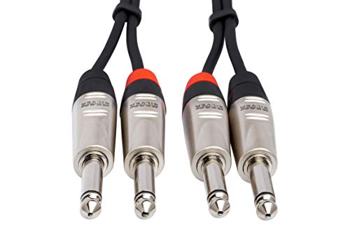 Cable Hosa Pro Stereo Dual REAN 1/4 TS Macho 5 ft miniatura 4