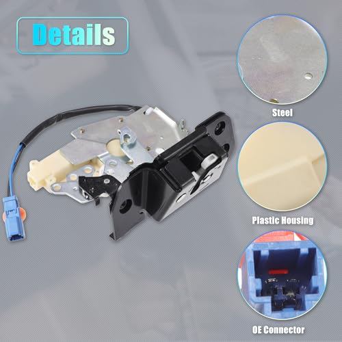 Image of X AUTOHAUX Replacement Rear Liftgate Door Lock Actuator with Cable for Honda Pilot 2003-2008 Tailgate Latch Assembly No.74801S9VA01
