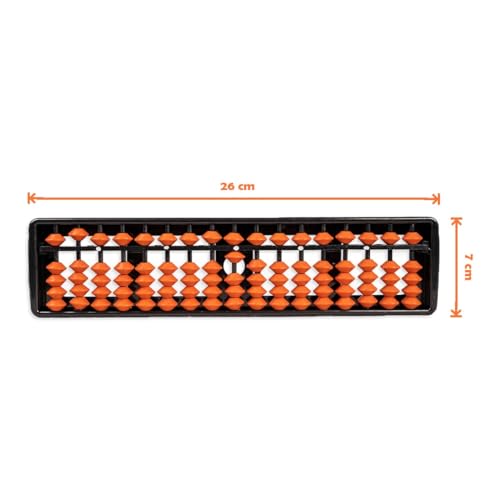 Image of BKDT Marketing Educational Abacus 17 Rods for Kids Early Math Skills for Kids to Learn to Count, Add & Subtract with Beads - Mathematics Tool kit -Abacus Toys- Festival Gifts,Diwali Gift