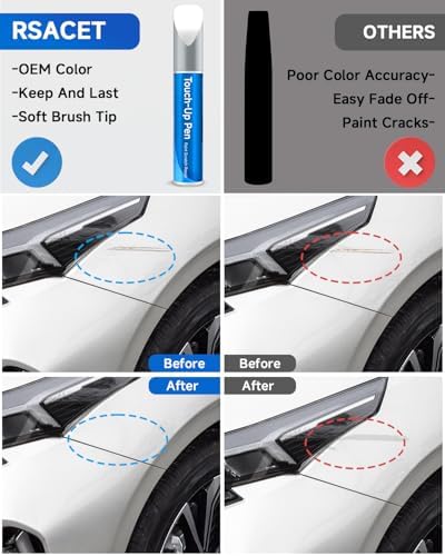 Clear White(1D/UD) Touch Up Paint Compatible with Kia Exact Match Touch Up Paint Car Scratch Repair — 사진 2