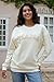 Giftifymama Maternity Sweatshirt Nursing Top Waffle Knit Breastfeeding Shirt with Zipper Pregnancy Mama Clothes Pullover Beige L