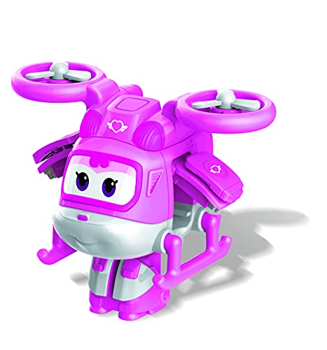 Super Wings Eu740044 Transform-A-Bots 2" Character Supercharged Dizzy, Pink #TOP30