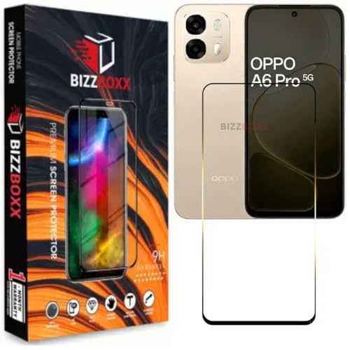 Image of Tempered Glass Compatible with Oppo A6 Pro 5G Screen Protector Guard - HD Clarity, Anti-Fingerprint Screen Guard (A6 Pro - 6.75 inch) With Installation Kit - Pack of 1