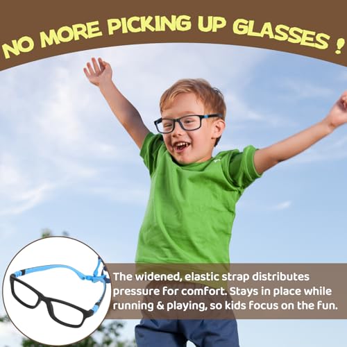 Image of Bluelight Kids Glasses, Unbreakable TR90 Frame for New Year Gifts - 360 Flexible, Lightweight & Safe Eyeglasses