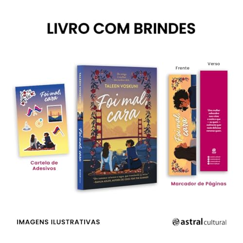 Foi mal, cara + cartela de adesivos + marcador: