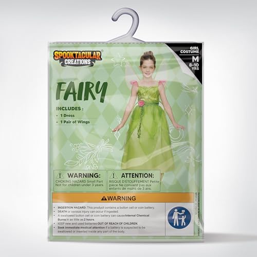 Disfraz de Hada para Niñas Spooktacular Creations M miniatura 5