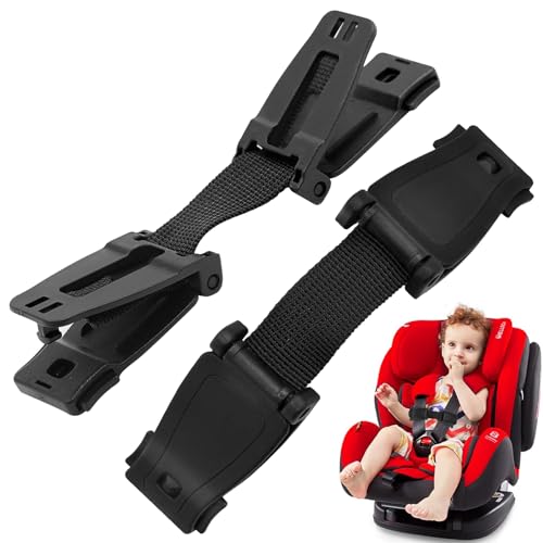 2 piezas de bloqueo de cinturón de seguridad infantil, protector de arnés de asiento infantil, extensor de cinturón de seguridad de coche, para asiento de coche infantil, cochecito, silla alta