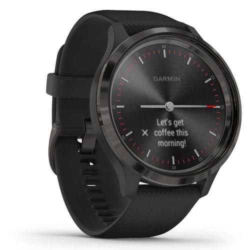 Garmin Vívomove 3 Lunette Gray En Acier Inoxydable Avec Bracelet En Silicone Et Boîtier 44mm - vue 4