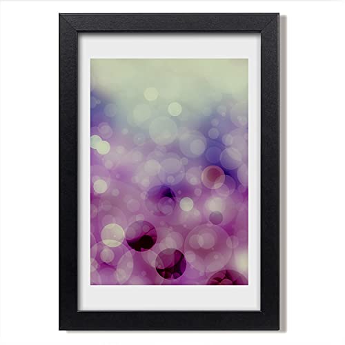 Tableau moderne 20x30 cm avec cadre photo en bois Tulup pour décorer le salon