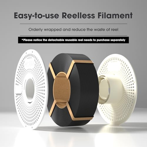 Image of eSUN Matte PLA Refilament 1.75mm, Matte 3D Printer Refill PLA Filament, 1KG Spoolless 3D Printing Filament for 3D Printers, Dark Grey