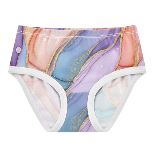 Cotton Girls Underwear Toddlers Colorful Marble Panties Little Girl Flower Kids Briefs Undies 2t - Main Image