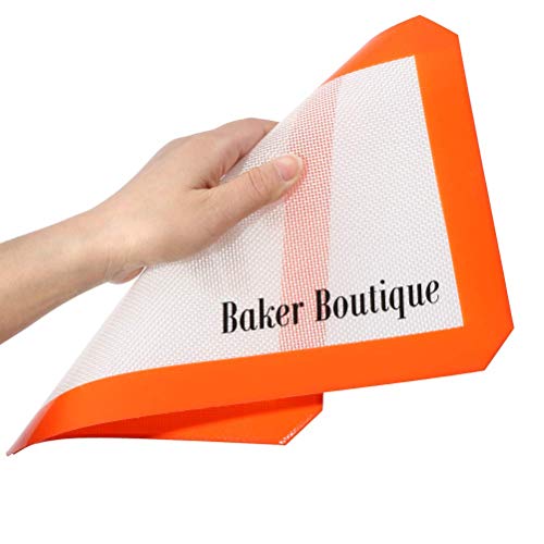 Silicone Baking Mat Set, Reusable Heat Resistant Non-Stick Silicon Liner, Professional Grade Silicone Pads For Quarter Sheet (11.6" X 8.1", 3 Pieces) #TOP3