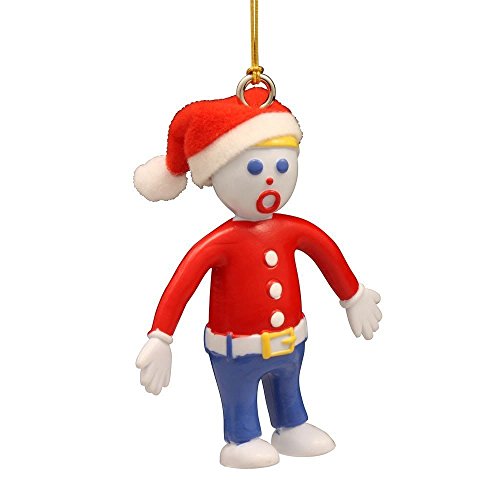 Mr. Bill Bendable Holiday Ornament Dangler in Santa Claus Hat