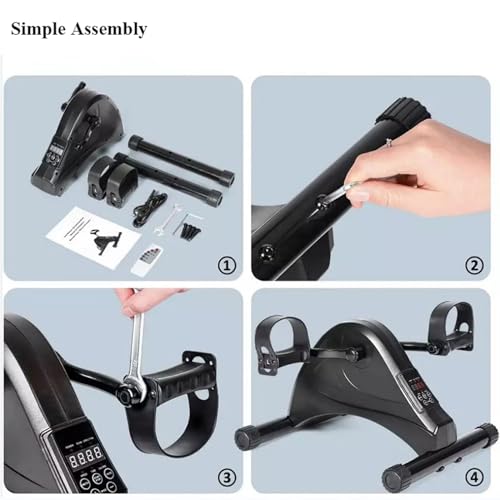 Mini bicicleta de pedales para ejercicio bajo escritorio miniatura 4