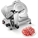 VEVOR Affettatrice Elettrica per Carne, Affettatrice per Prosciutto 240 W Spessore di Tagl...