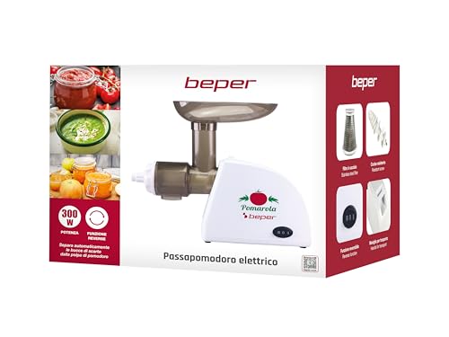 BEPER BP.720 Passapomodoro Elettrico con Filtro in Acciaio per Passata di Pomodoro, 300 W - 6