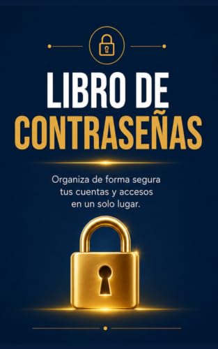 Imagen de LIBRO DE CONTRASEÑAS: Cuaderno para organizar tus cuentas