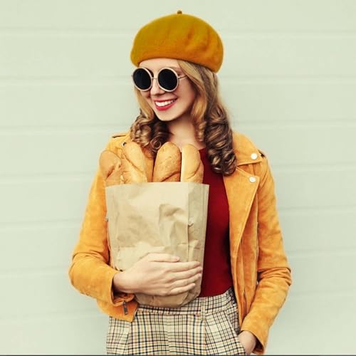 Image of Jolbndcv 6PCS Beret, French Beanie, Outdoor, Winter, Fashion Lady Hat | One Size Fits Most,Solid Color,Stretchable,for All Season
