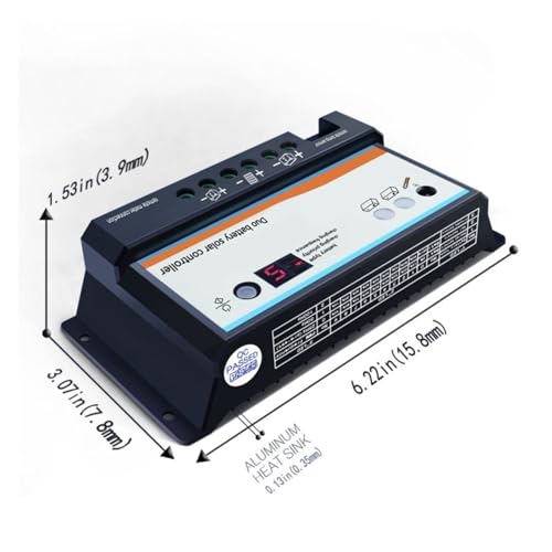 Régulateur solaire deux systèmes de batteries avec commutation automatique 20A DB-20A