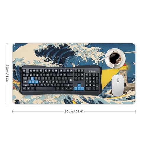Desk Pad Protector 60x30 cm The Great Wave Off Kanagawa miniatura 2