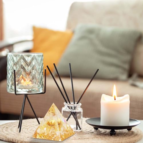 Rapidbok Pyramide en Cristal, Orgonite Pyramide Protection, Orgonite Pyramide Pierre de Guérison, Pierre de Guérison Cristal, Pyramide Orgonite Protection pour Reiki Méditation Décoration Maison – vue 7