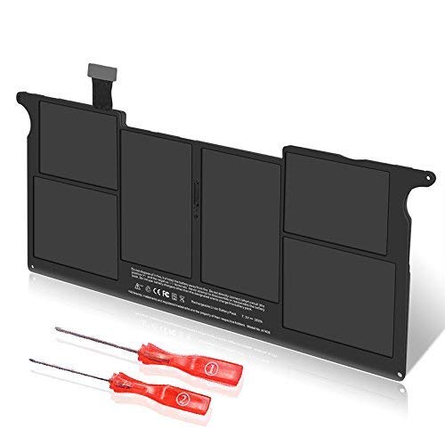 JQSPOWERu00ae Batterie pour Apple Macbook Air 11  7,3V 35Wh A1406 A1370 (mi-2011) MC968 MC969; A1465 (mi-2012) MD223 MD224.