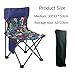 Wuden Black Small Outdoor, Camping Picnic Chair, Ultra-Light Portable Artist Sketching Chair