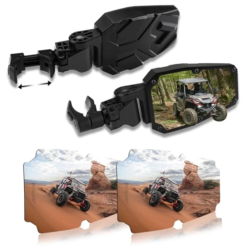 UTV Side Mirrors,Combo set of 2 self-exchangeable original