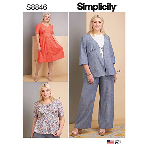 Patron veste et robe Simplicity S8846 pour réussir vos patrons multi-tailles sans erreur