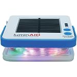 LuminAID Multicolor Solar String LED Lights with Phone Charger, 23 ft