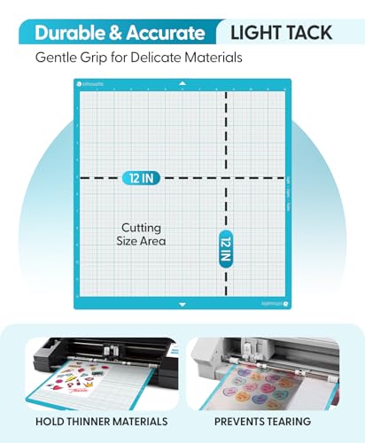 Silhouette CAMEO Light Hold Cutting Mat for Scrapbooking