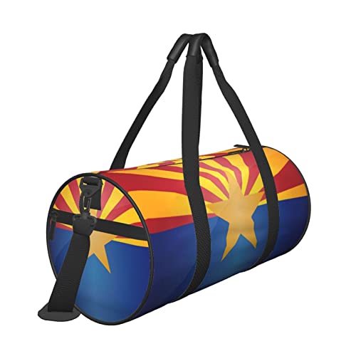 Sports Travel Gym Bag Flag of Arizona Fitness Duffle Bag with Inner Pocket and Adjustable Shoulder Strap for Women & Men3