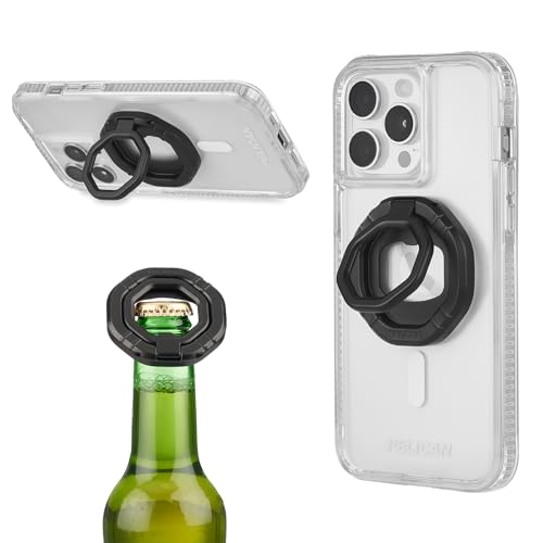 Pelican 3-in-1 Magnetic Phone Grip with Phone Stand & Bottle Opener - Black - image 1