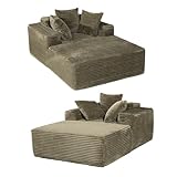 PLPLKTNNKK Sofá Cama Rinconera con Espuma de Alta Densidad Sofá Comrimido 1 Plaza Sofás de Salón Modernos con 3 Cojines Incluidos En Terciopelo 118 * 174 * 63CM