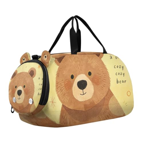 Bolsa de lona para niños con separador de zapatos para piscina, playa y natación de fin de semana