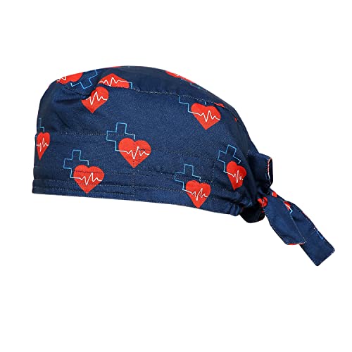 Image of Associated Uniforms Printed Scrub Cap Unisex with Sweat Band