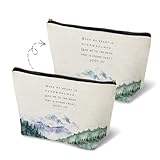 MKGRXZCW Christian Makeup Bag Gifts for Women, Psalm 61:2 Bible Pencil Pouch Cosmetic Bag Travel Toiletry Bag...